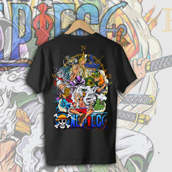 Japanese Anime Inspired Printed Cotton Blend T-Shirt