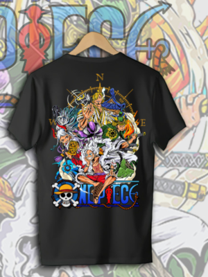 Japanese Anime Inspired Printed Cotton Blend T-Shirt