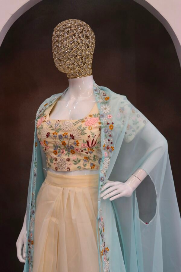 Embroidered Lehenga With Shrug