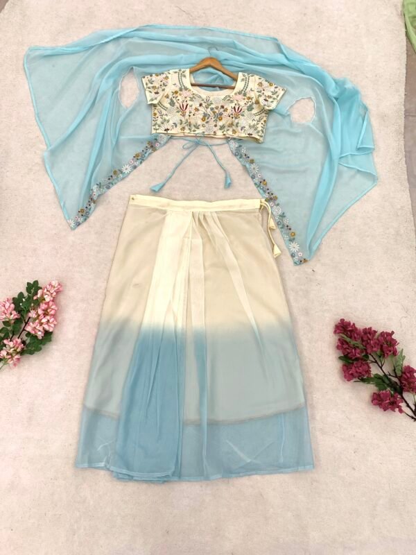 Embroidered Lehenga With Shrug